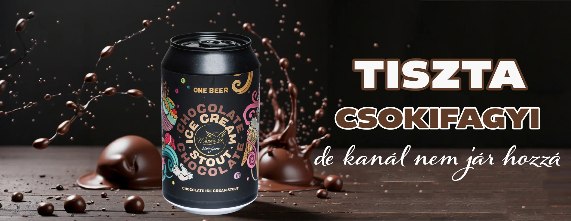 One Beer & Manna Ice Chocolate Ice Cream Stout