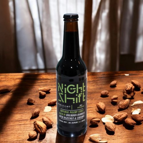 Horizont Night Shift Imperial Pastry Stout aged in Bourbon Barrels with Hazelnut & Caramel 0,33l