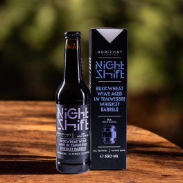   Horizont Night Shift Buckwheat Wine aged in Tennessee Whiskey Barrels 0,33l