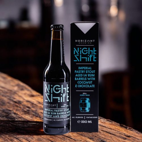 Horizont Night Shift Imperial Pastry Stout aged in Rum Barrels with Coconut & Chocolate 0,33l