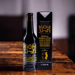   Horizont Night Shift Russian Imperial Stout aged in Rhum and Macadamia Rum Barrels 0,33l