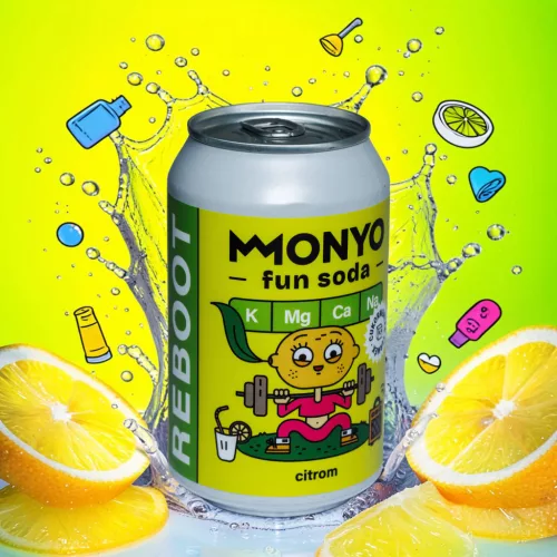Monyo Fun Soda Citrom 0,33l