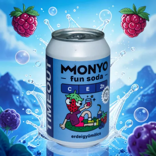 Monyo Fun Soda Erdeigyümölcs 0,33l