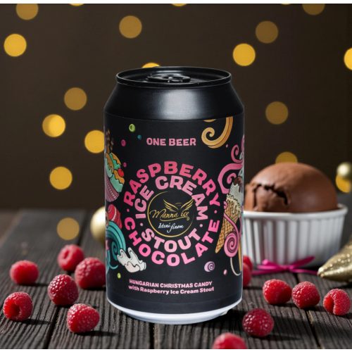 One Beer & Manna Ice Raspberry Chocolate Ice Cream Stout 0,33l