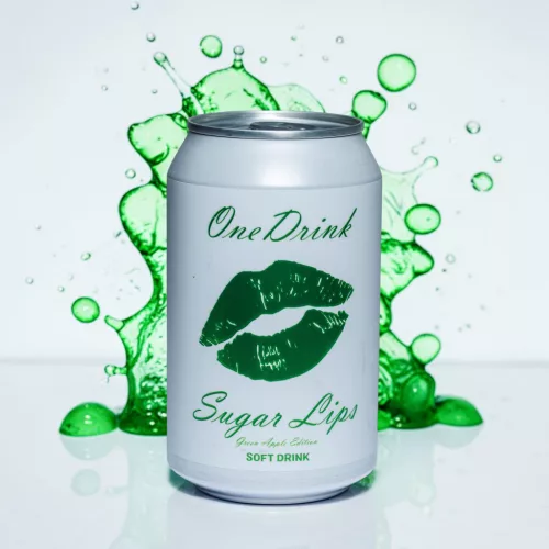 One Drink Sugar Lips Green Apple Edition (Soft Drink) 0,33l