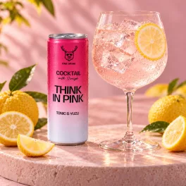 One Drink Think in Pink Cocktail with Simigh 0,25l