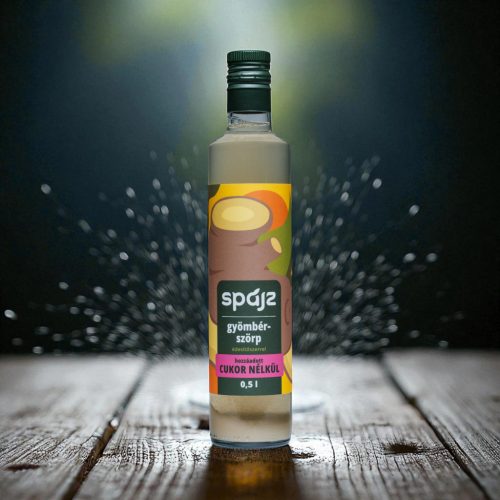 Spájz Szörp - Gyömbér (Hozzáadott cukor nélkül) 0,5l
