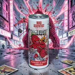 Mad Scientist Kombucha Raspberry & Ginger 0,25l
