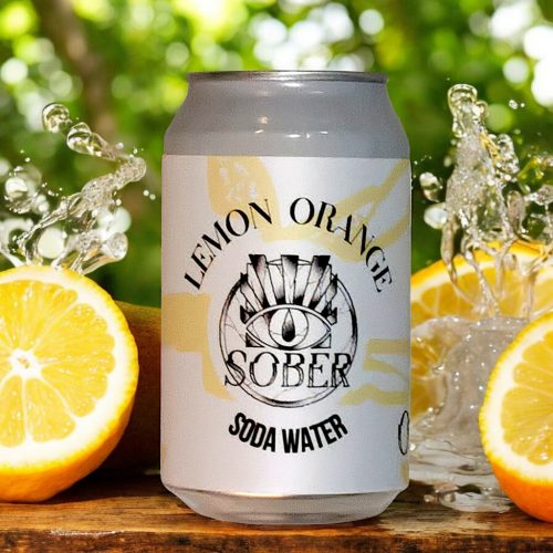 Sober Lemon Orange Soda Water 0,33l