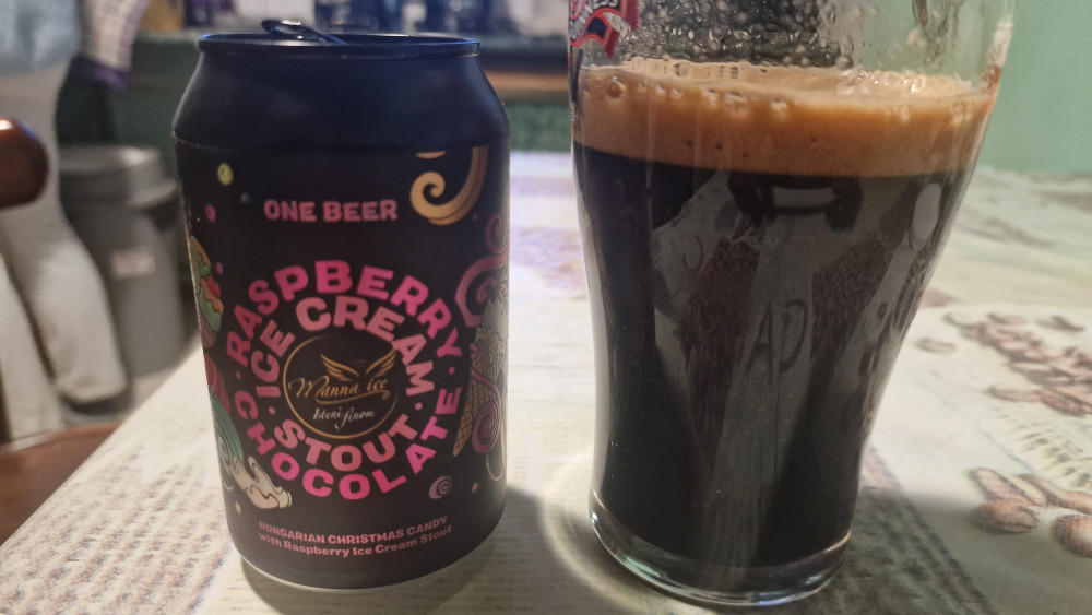   One Beer & Manna Ice Raspberry Chocolate Ice Cream Stout 0,33l
